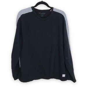 American Republic Black Gray Stripe Detail 100% Cotton Sweatshirt Men's Size XL